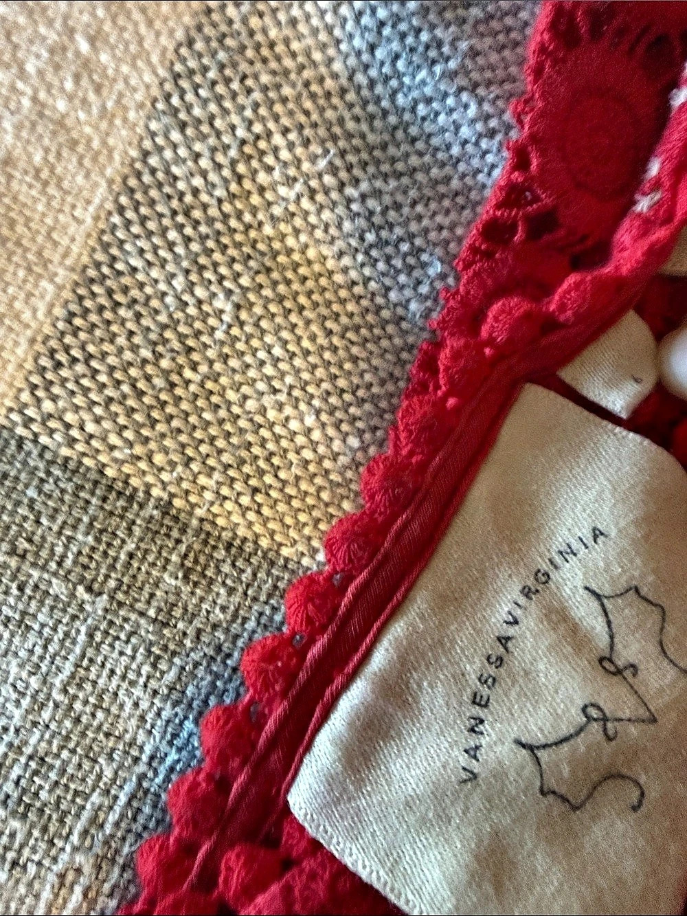 Candace Floral Lace Top in Red (Anthropologie) - Picture 3 of 3